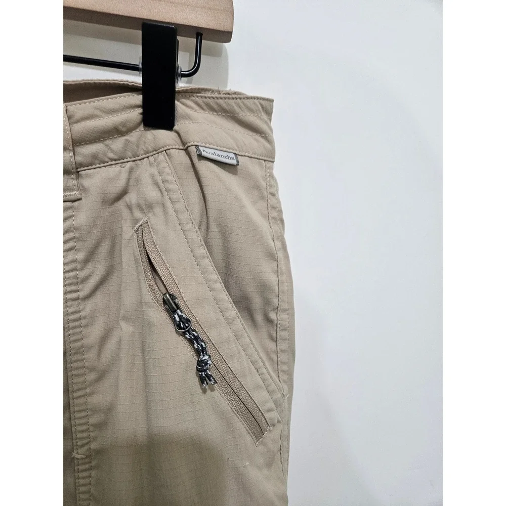 Avalanche‎ Outdoor Supply Co Womens Khaki Ripstop Hiking Pants Tan Size M